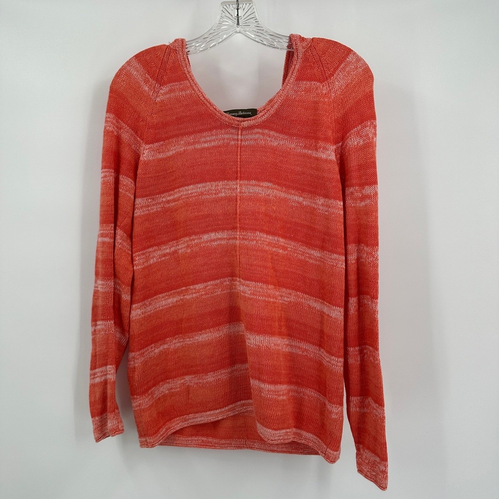 Tommy Bahama Womens Coastal Knit Hoodie Size S‎ Resort Beach Vacation Relaxed